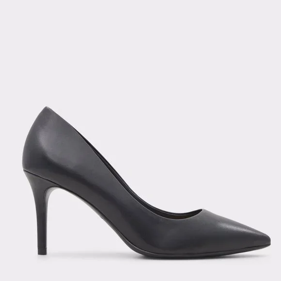 NIB Aldo Black Sereniti Stiletto Pump - Stiletto heel Size 5 - Picture 2 of 12